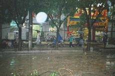 Bikes in the rain